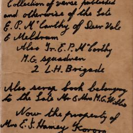 McCarthy & Willis scrapbook