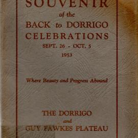 Souvenir of the Back to Dorrigo Celebrations, 1953