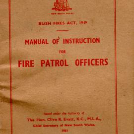 Manual of Instruction for Fire Patrol Officers, 1951