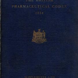 The British Pharmaceutical Codex, Supplements I-VII, 1934