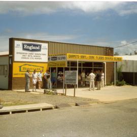 Homecare and England shopfronts at 20 Marcia Street in Coffs Harbour, 1990s
