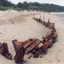 Remains of the Buster shipwreck, 2000s