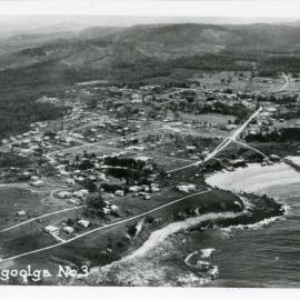 Aerial view of Woolgoolga, 1930s