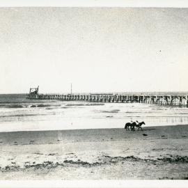 Jetty and horseriders