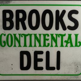 Brooks Continental Deli Sign