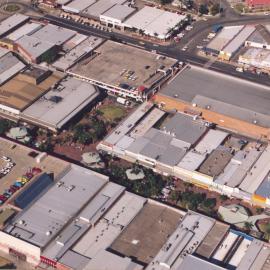 Aerial view of Coffs Harbour CBD, 1990s
