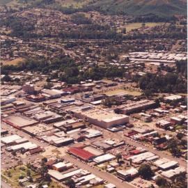 Aerial view of Coffs Harbour CBD, 1990s