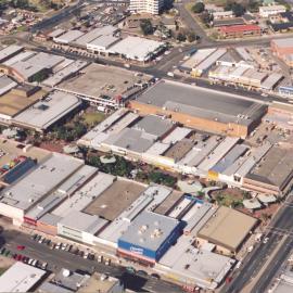 Aerial view of Coffs Harbour CBD, 1990s