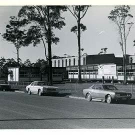 Orara High School demountables from Bray Street, July 1977