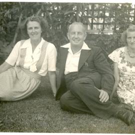 Portrait of Marie Hunt, Jack Gerard and Miss Hunt, 1940s