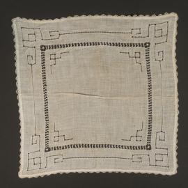 Drawn thread work handkerchief