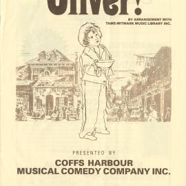 Oliver! theatre program