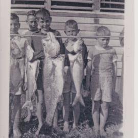  Local Boys With Fish Red Rock 1950s