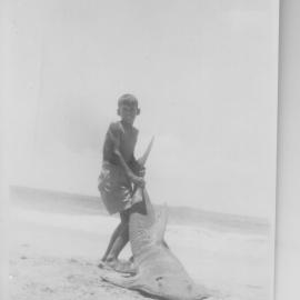 Ron Hills with shark Red Rock