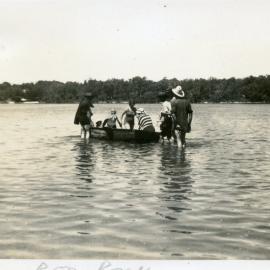  Boating on the River Red Rock 1940s
