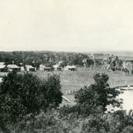 View of Reserve over Red Rock from hill