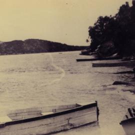 Boats on River bank, Red Rock