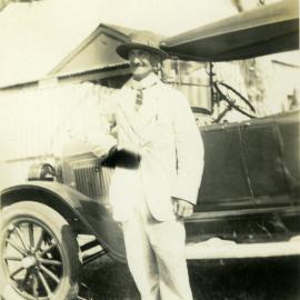 Mr Puddicombe at Red Rock, 1920