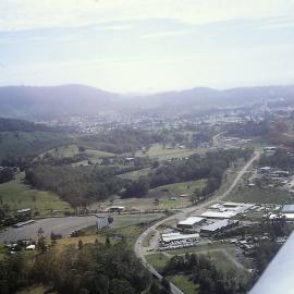 Aerial view of Coffs Harbour, 1977
