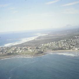 Aerial view of Coffs Harbour, 1977