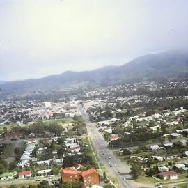 Aerial view of Coffs Harbour, 1977