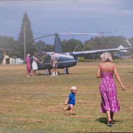 Estelle Cochrane and helicopter Red Rock 2008