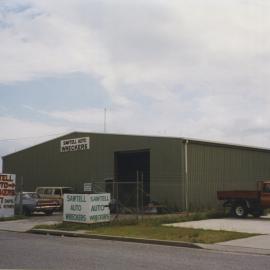Sawtell Auto Wreckers on Craft Close in Toormina, 1990s