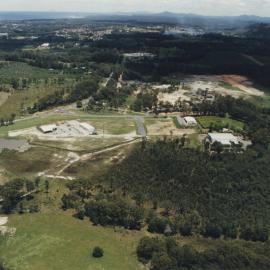 Aerial of Englands Road, North Boambee Valley, 1990s