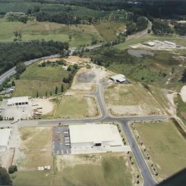 Aerial view of Isles Drive in the North Boambee Valley, 1990s
