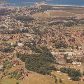 Aerial view of Coffs Harbour, 1990s