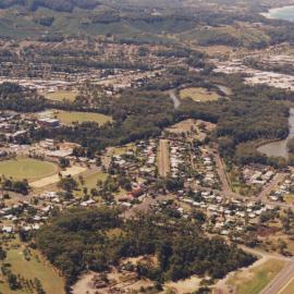 Aerial view of the Coffs Harbour Central Business District, 1990s
