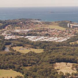 Aerial view of Park Beach in Coffs Harbour, 1990s