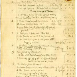 Korora Basin Roads construction notes, May 1934