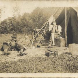 Camping at Sawtell, 1930