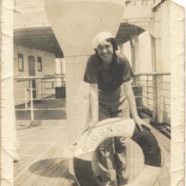Onboard P&O "Strathaird", Christmas Day 1930