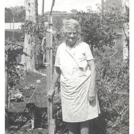 Mrs Ford at Sawtell Legacy Units, early 1970s
