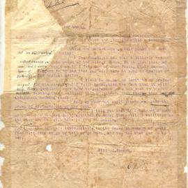 Letter from Dr. Will C. Speece to the Buchanans, 1900s