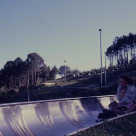 Toboggan ride at The Big Banana, 1980s