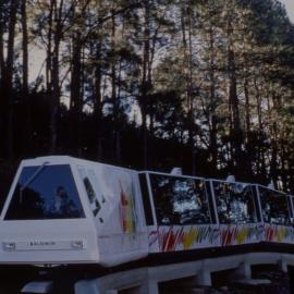 The Big Banana monorail shuttle, 1980s