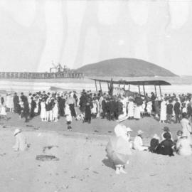 Captain Butler's Avro Dyak on Jetty Beach, 12 November 1922