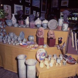 Ceramics display, The Yellow Shed, Bellingen