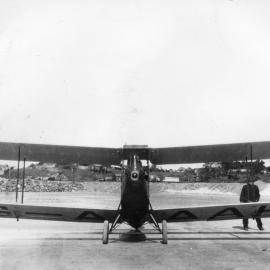 The Gypsy Moth aeroplane 'Jason' on Jetty Beach, 4 June 1930 
