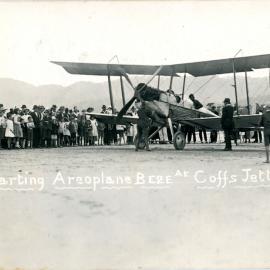 Starting the plane, June 1920