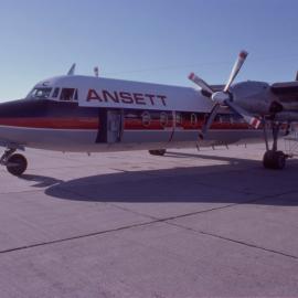 Ansett aeroplane, Coffs Harbour Airport, March 1978