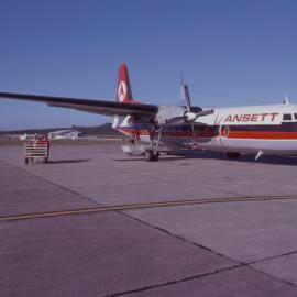 Ansett aeroplane, Coffs Harbour Airport, March 1978