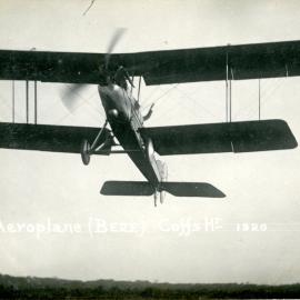 Aeroplane BE2E takes off, 14 June 1920