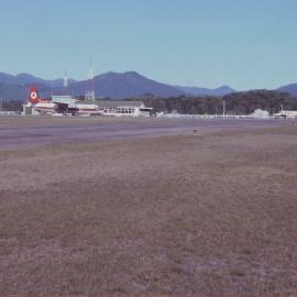 Ansett Fokker F-27 Friendship aeroplane, Coffs Harbour Airport, March 1978