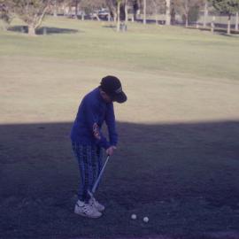 Young golfer at Bonville International Golf Course