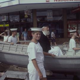 Naval Reserve cadets in parade, Coffs Harbour Jetty