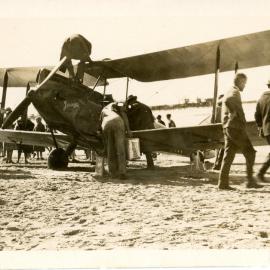 The Jason on the sands of Jetty Beach, June 1930